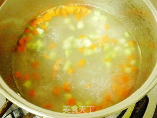 营养美味的三文鱼粥的做法步骤:6