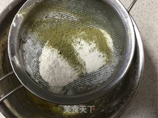 椰蓉抹茶手工饼干的做法步骤:5