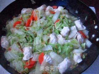 燕饺炖白菜的做法步骤:7