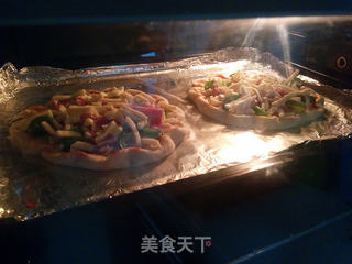【青椒培根披萨】的做法步骤:16