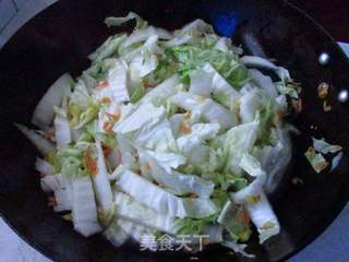 燕饺炖白菜的做法步骤:5