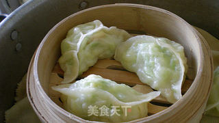 黄瓜素馅蒸饺的做法步骤:7