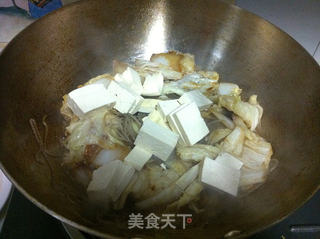 白菜粉条炖豆腐的做法步骤:9