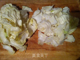 白菜粉条炖豆腐的做法步骤:3