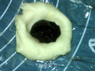 枣泥茯苓山药寿桃的做法步骤:12
