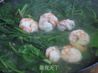 虾仁菠菜塔的做法步骤:8
