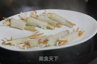 养生竹笙卷的做法步骤:5