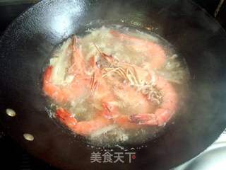 水煮大对虾的做法步骤:5