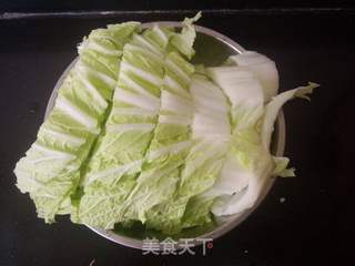 白菜一品锅的做法步骤:3