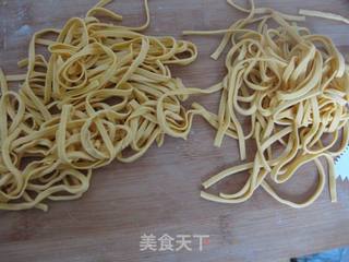南瓜青菜面的做法步骤:8