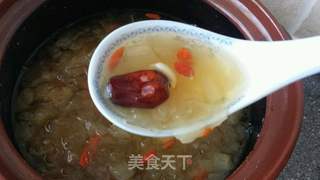 银耳雪梨莲子羹的做法步骤:6