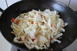 春节的一份清淡【炖白菜冻豆腐粉条】的做法步骤:3