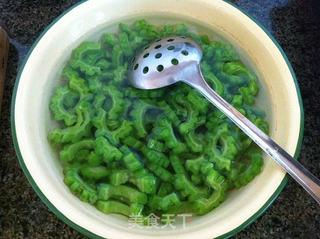 苦瓜炒肉末的做法步骤:5