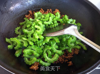 苦瓜炒肉末的做法步骤:9