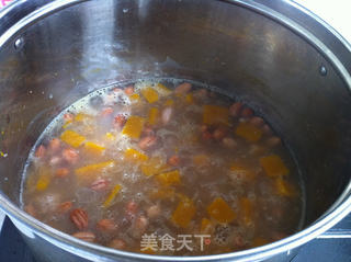 南瓜蜜枣糯米粥的做法步骤:7
