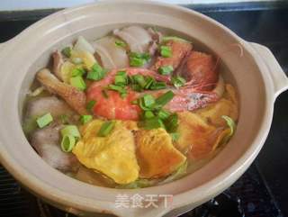 白菜一品锅的做法步骤:10
