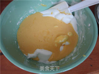 烫面戚风蛋糕的做法步骤:10