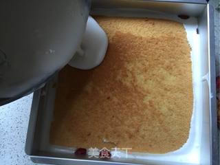 草莓芒果双层慕斯蛋糕的做法步骤:20
