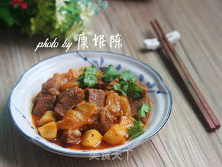 泡菜牛腩的做法步骤:10