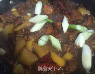 新疆吐鲁番大盘鸡的做法步骤:10
