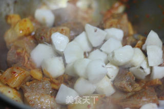 泡菜牛腩的做法步骤:7