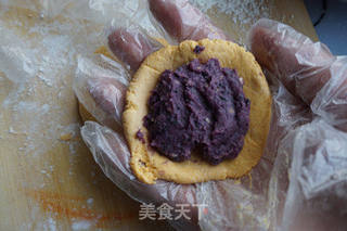 软糯香甜南瓜紫薯饼的做法步骤:10