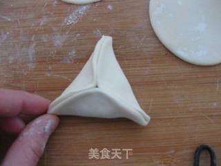 红糖芝麻三角包的做法步骤:9
