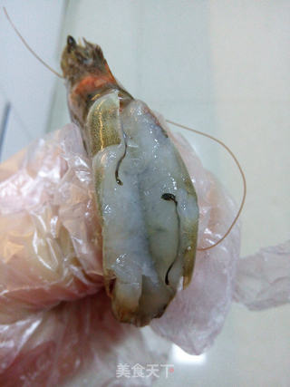 辣炒开背虾的做法步骤:2