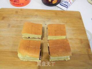 香蕉蓝莓蛋糕的做法步骤:13
