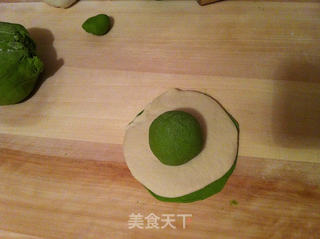 菠菜汁开花馒头的做法步骤:6