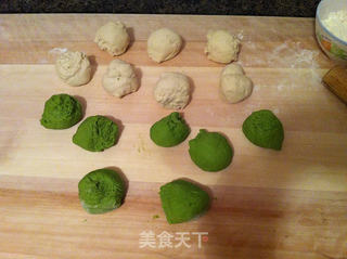 菠菜汁开花馒头的做法步骤:5