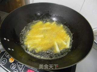 黄金山药条的做法步骤:4