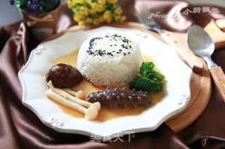 鲍汁海参捞饭的做法步骤:10