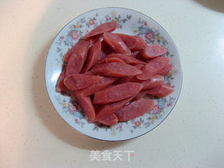 香肠炒芹菜的做法步骤:4