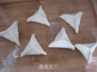 红糖芝麻三角包的做法步骤:10
