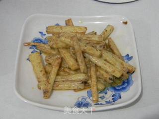 黄金山药条的做法步骤:7