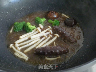 鲍汁海参捞饭的做法步骤:9
