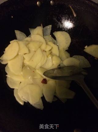 醋溜土豆片的做法步骤:4