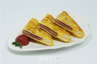 牛肉火腿西多士的做法步骤:14