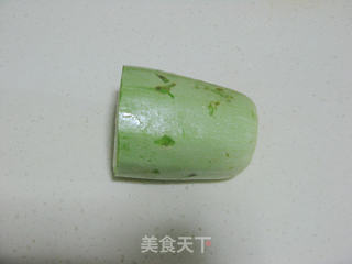 西葫芦炒猪血的做法步骤:3