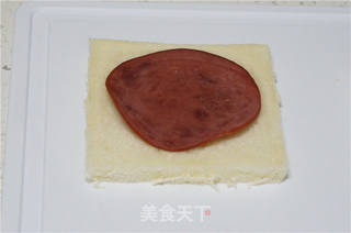 牛肉火腿西多士的做法步骤:5