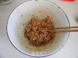 萝卜猪肉蒸饺的做法步骤:3