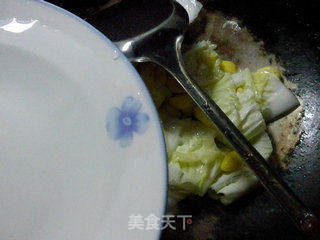 银杏仁炒白菜的做法步骤：5