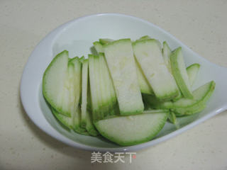 西葫芦炒猪血的做法步骤:4