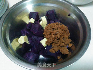 【紫薯南瓜饼】的做法步骤:3
