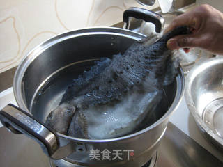红烧海参斑鱼的做法步骤：3