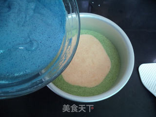三色奶油蛋糕的做法步骤:10