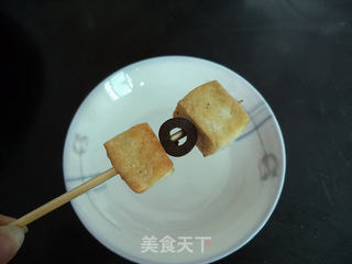 黑橄榄豆腐串的做法步骤:8