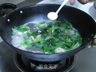菠菜羊肉汤的做法步骤:10