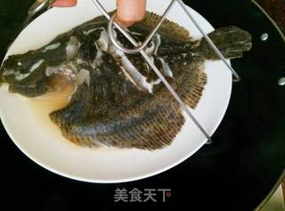 清蒸多宝鱼的做法步骤:6